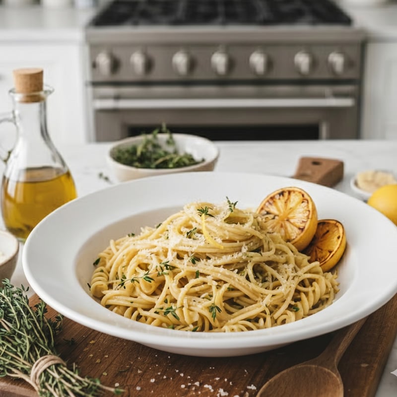 Lemon Thyme Pasta by Val