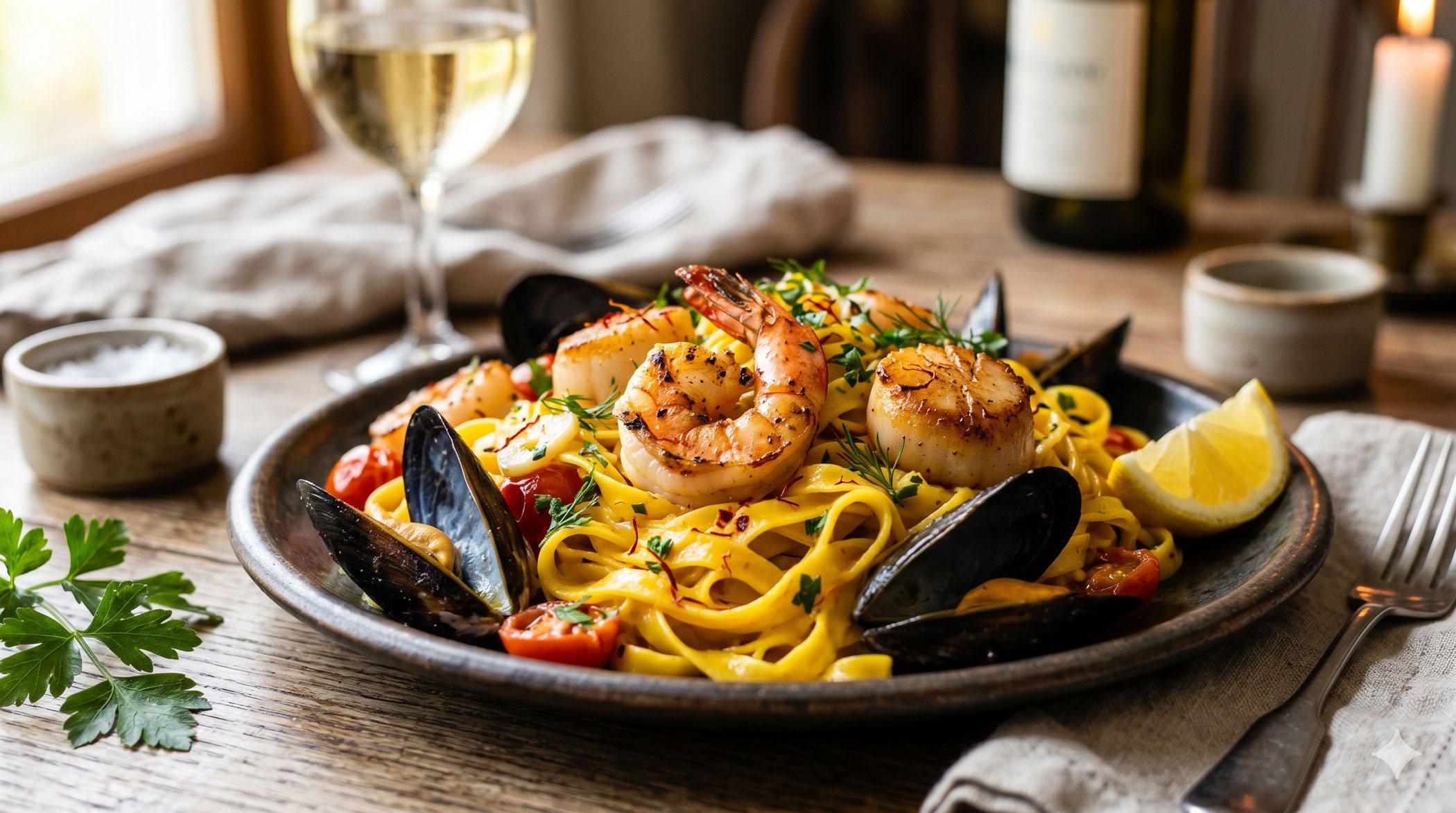 Saffron Pasta & Seafood