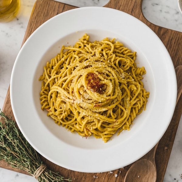 Saffron Dry Pasta – pantry-ready handmade pasta